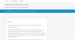 Desktop Screenshot of classical-guitar-resources.com