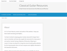 Tablet Screenshot of classical-guitar-resources.com